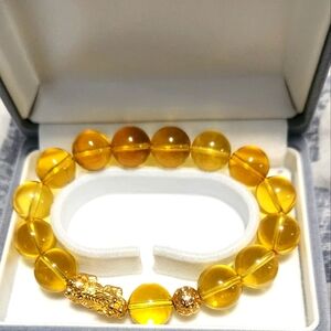 Citrine Mantra Bracelet Piyao 18k